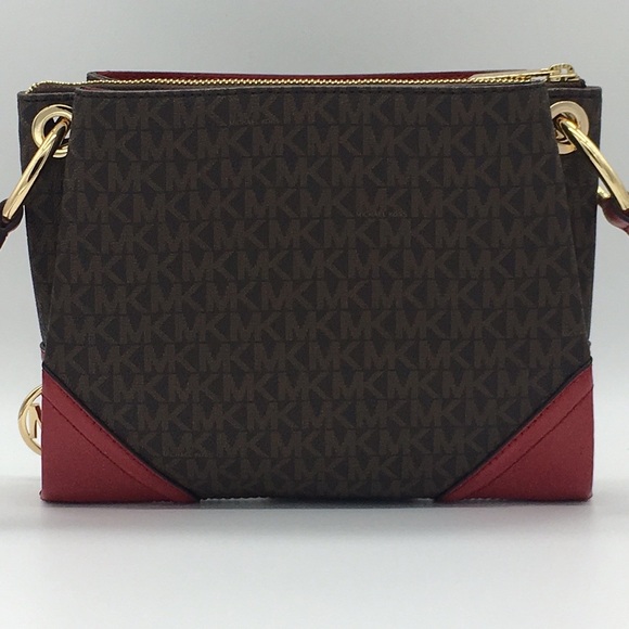 MICHAEL KORS NICOLE TRPL CMPRMY XBODY Scarlet - Picture 2 of 8
